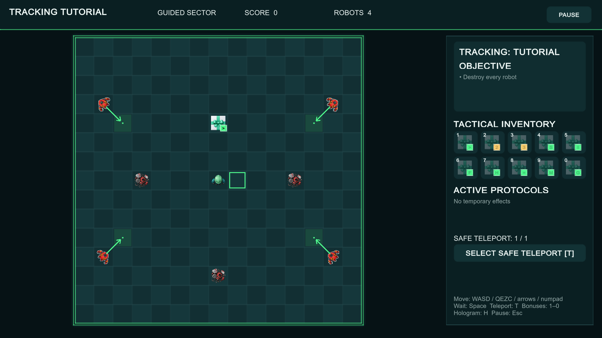 Tracking Tutorial gameplay from build v0.5.7