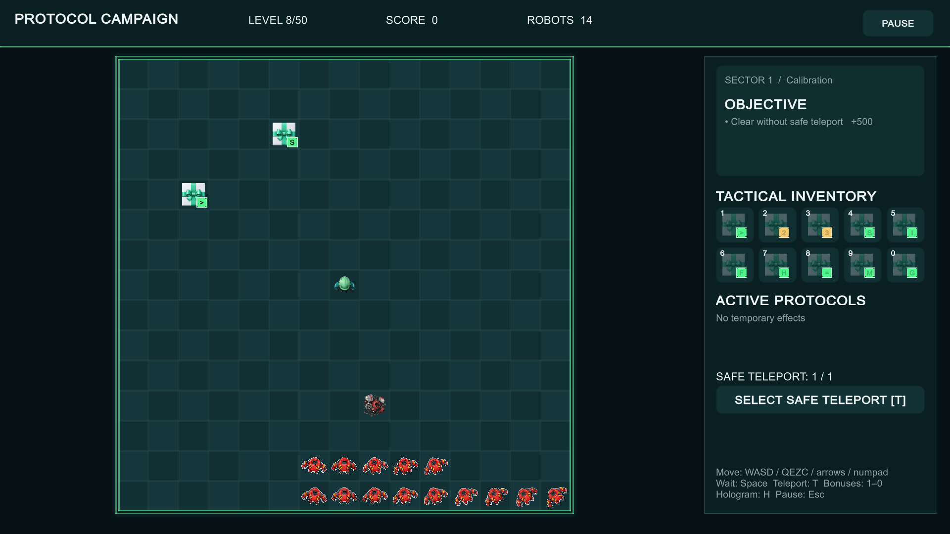 Protocol Campaign gameplay from build v0.5.7